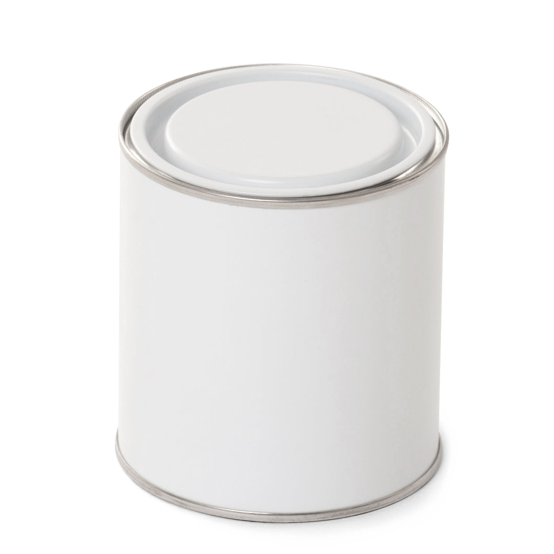 250ml White Lever Lid Tin - Internally Lacquered