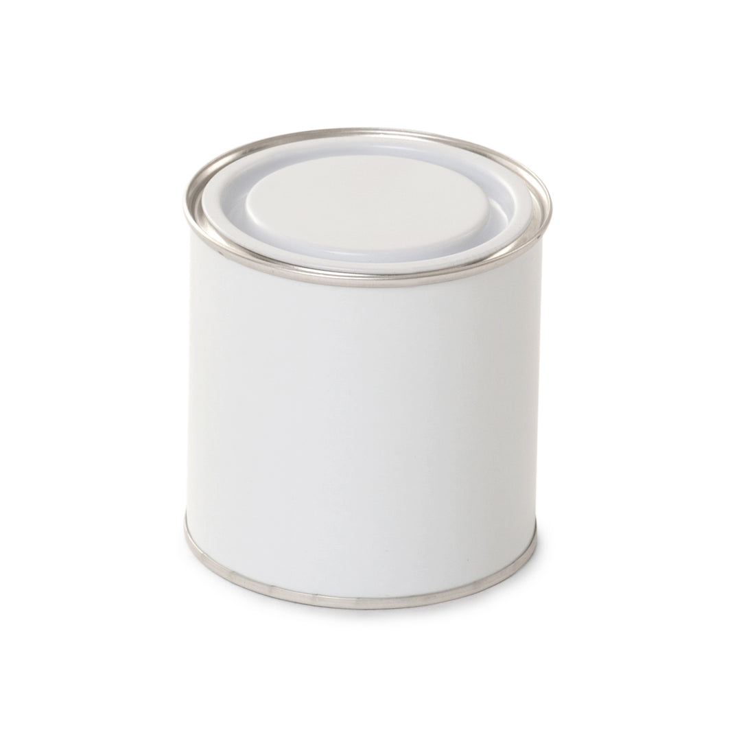 250ml White Lever Lid Tin - Internally Plain