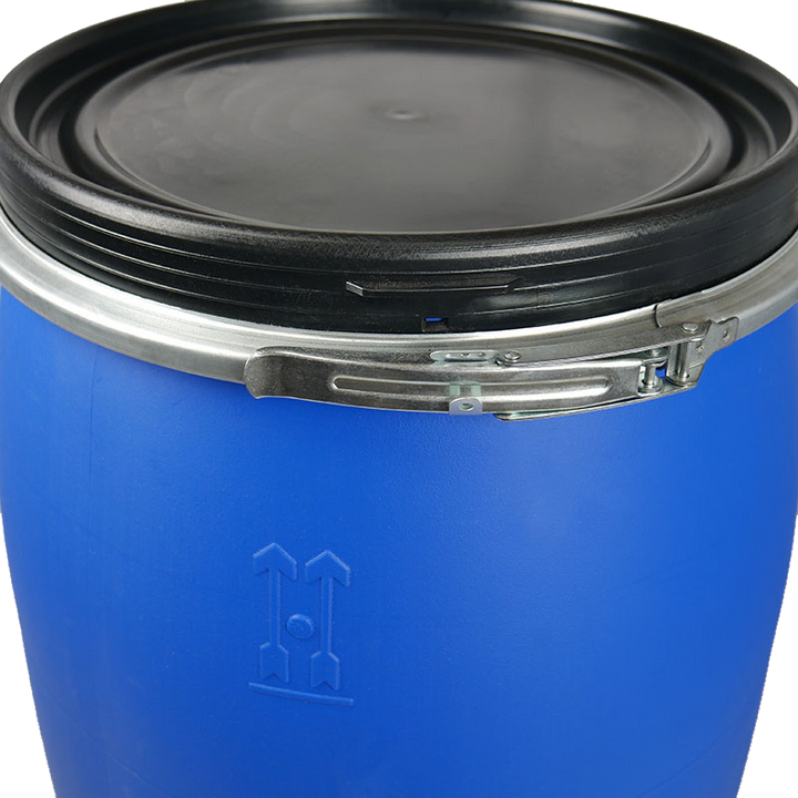 LARGE PLASTIC OPEN TOP DRUM - 120 LITRE
