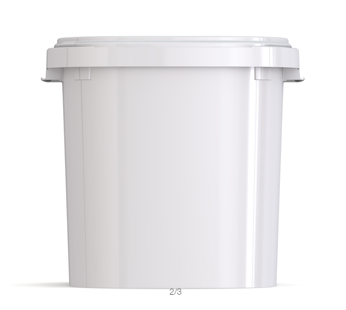 35 litre White Square Bucket (JETQ 350)