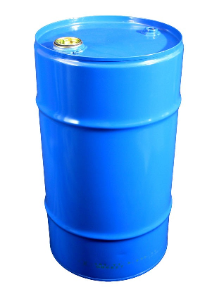 57 litre Internally PLAIN Blue Steel Drum - UN Approved
