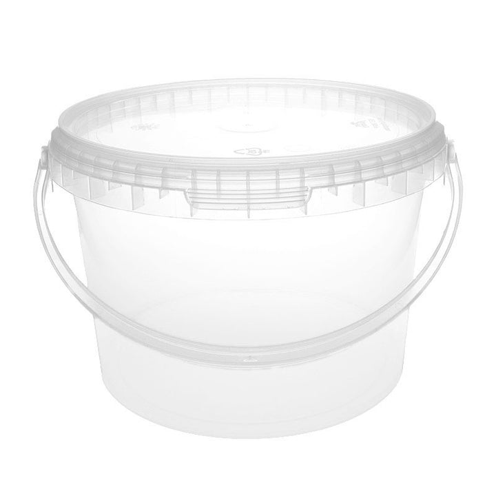 ROUND TAPERED BUCKET 3 LITRE CLEAR – JET 30-P