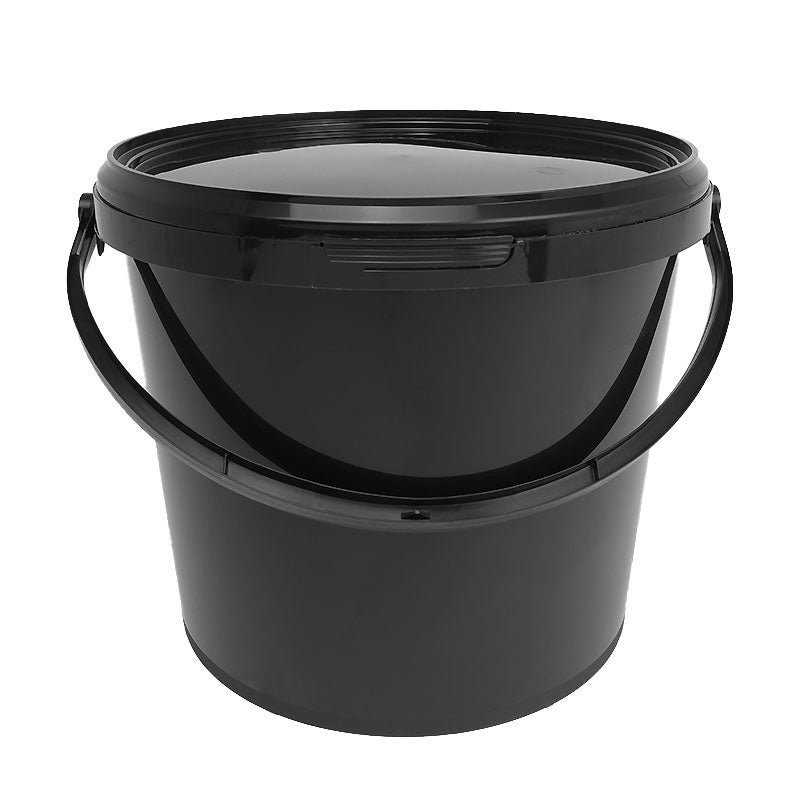 ROUND TAPERED BLACK BUCKET 5.6 LITRES – JET 56-P