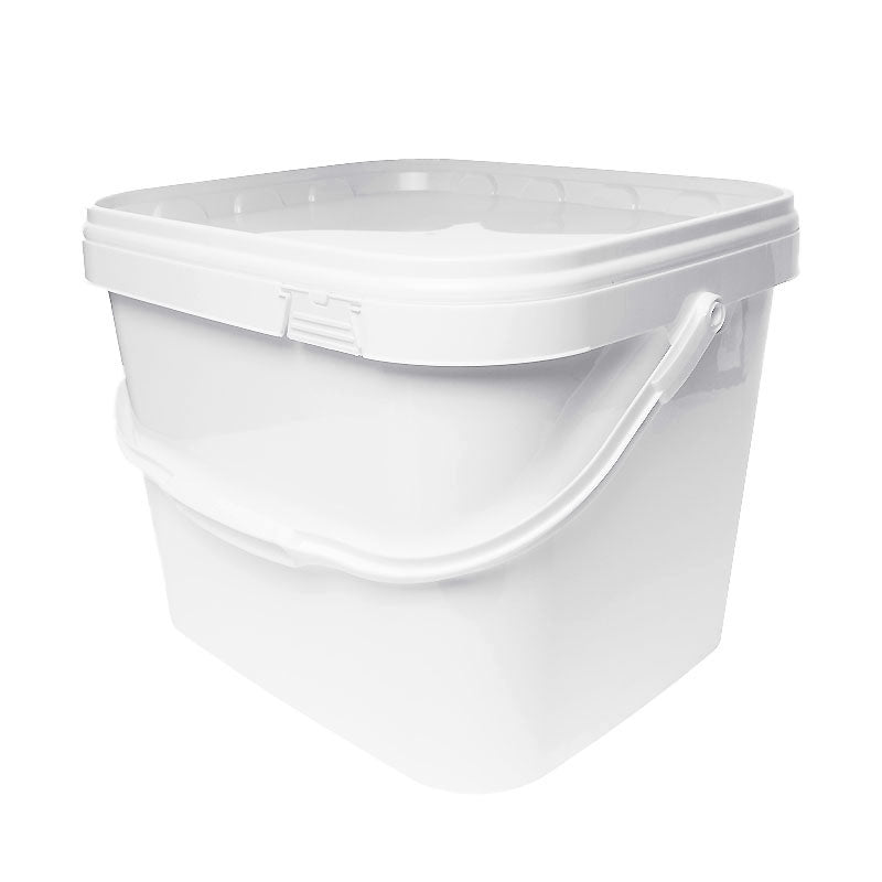 10.5 litre White Square Bucket (JETQ 105)