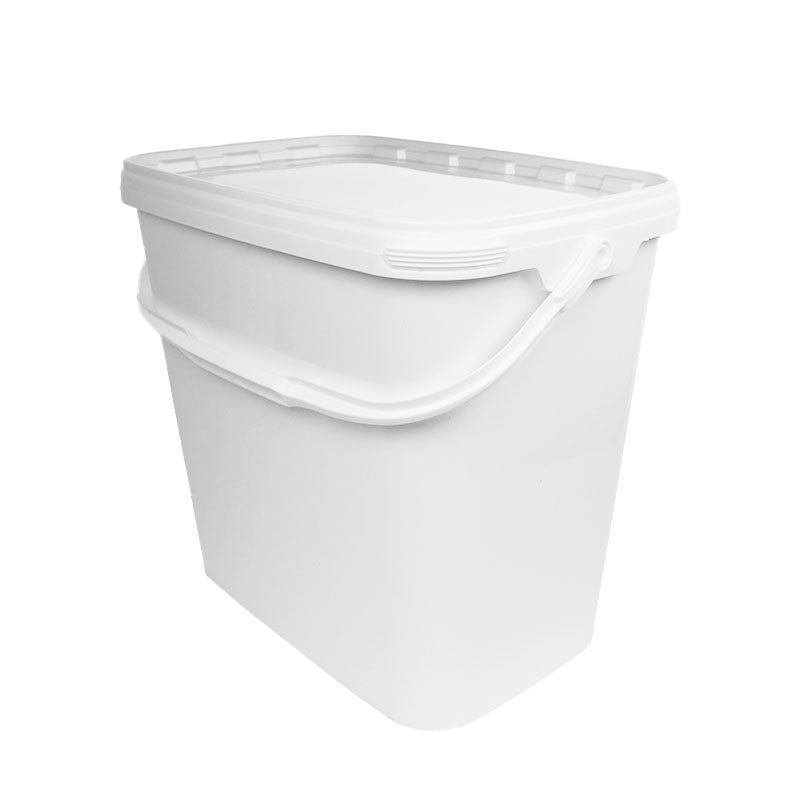 11 litre White Rectangular Bucket