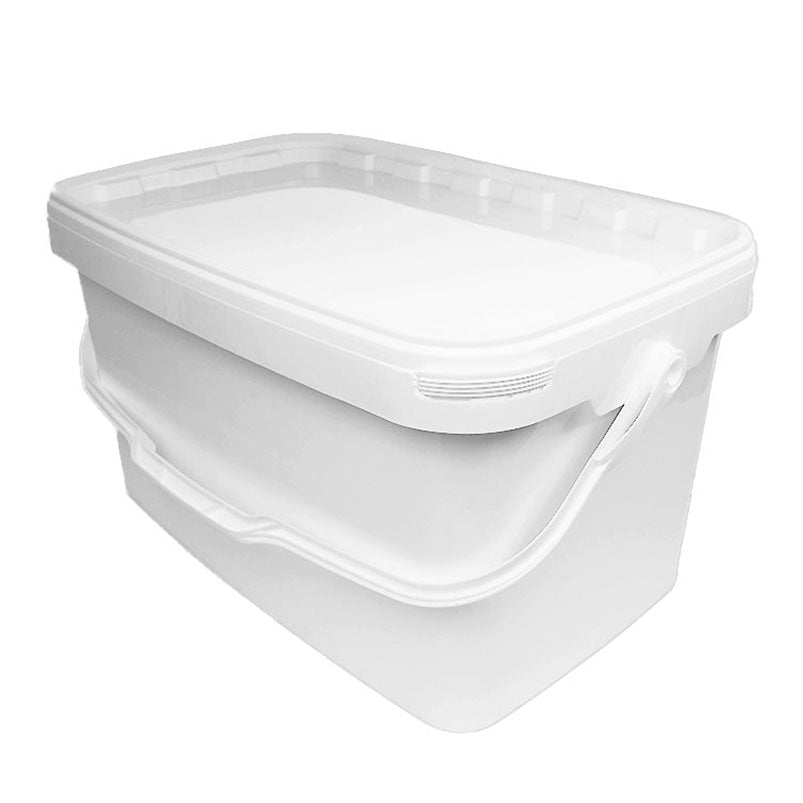 12.5 litre White Rectangular Bucket (JETR 125)