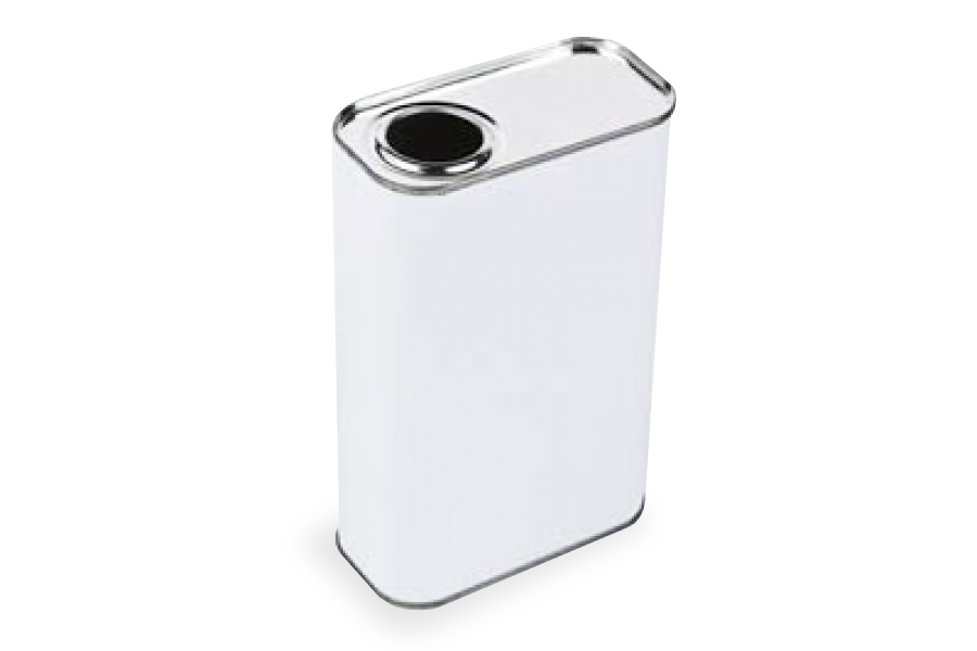 1 Litre Rectangular Berg Top Tin
