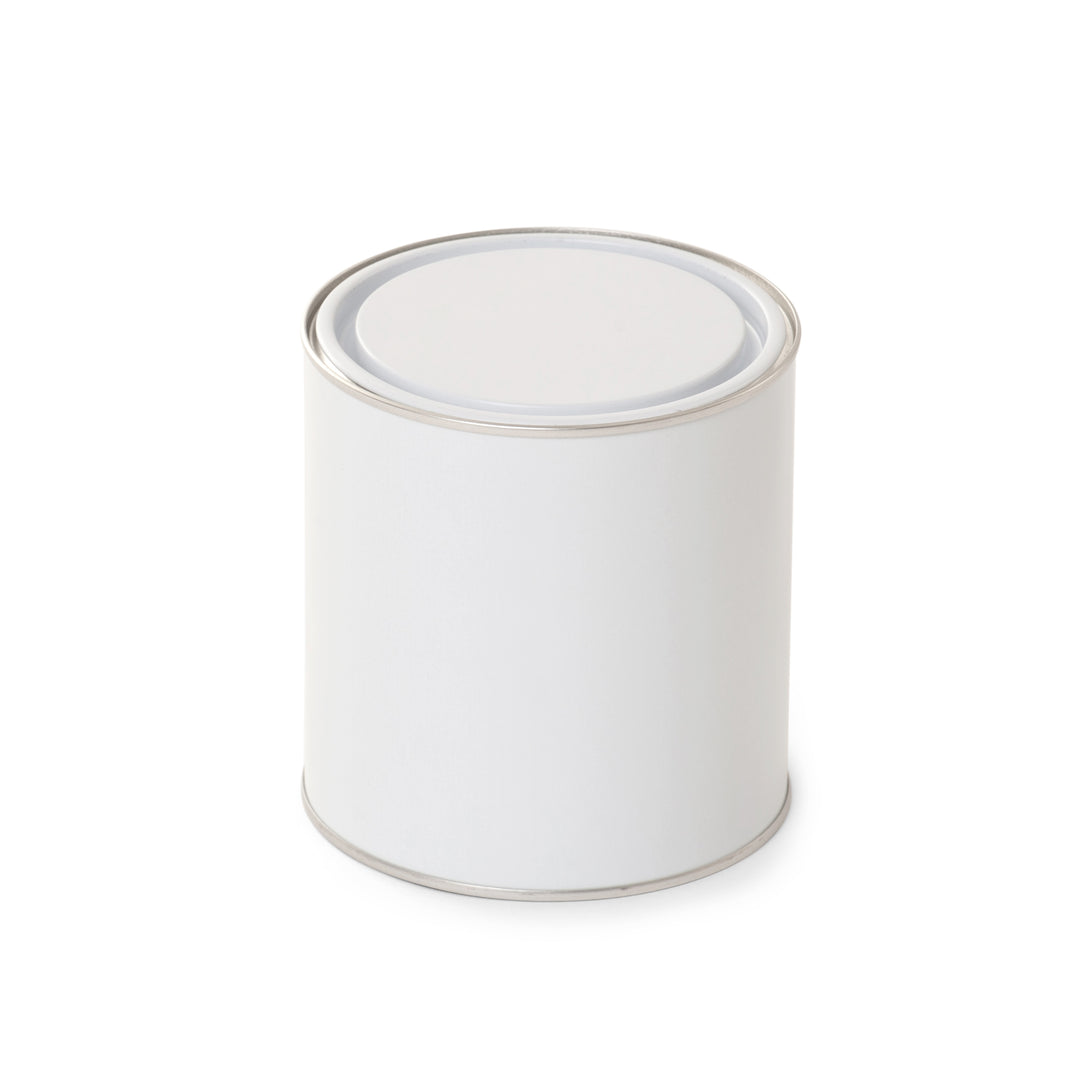 500ml White Lever Lid Tin - Internally Lacquered