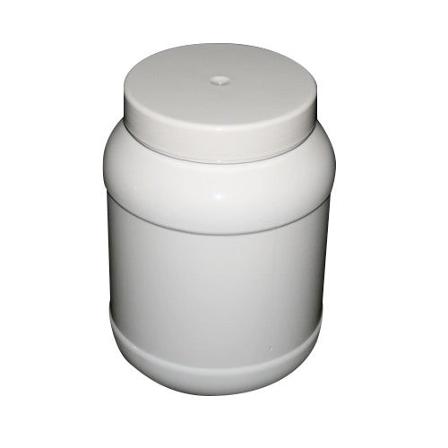 PET 2434ML ROUND 2.25L WHITE JAR 110MM