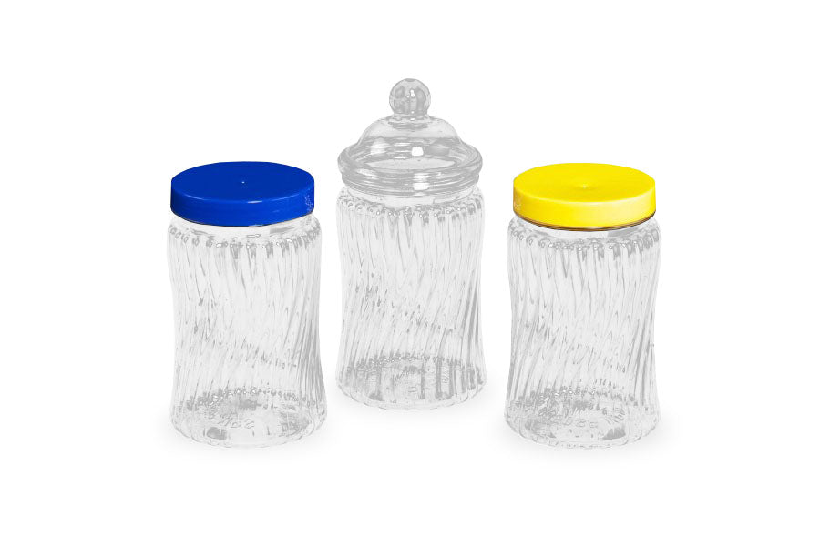 PET JAR - 450ml Spiral - 70mm Neck