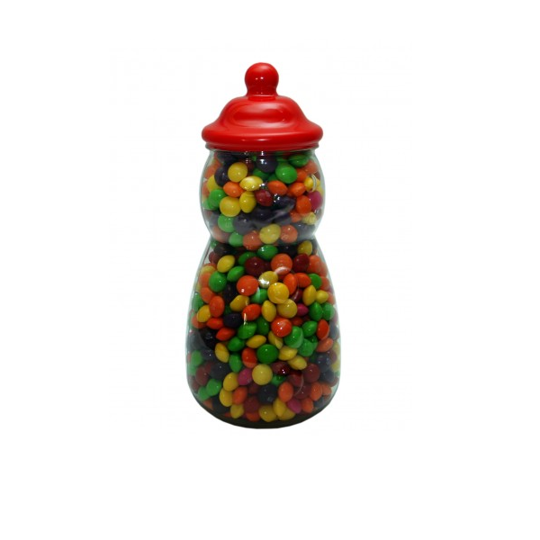 PET Jar - 1065ml Clear - Snowman with Face - 70mm Neck